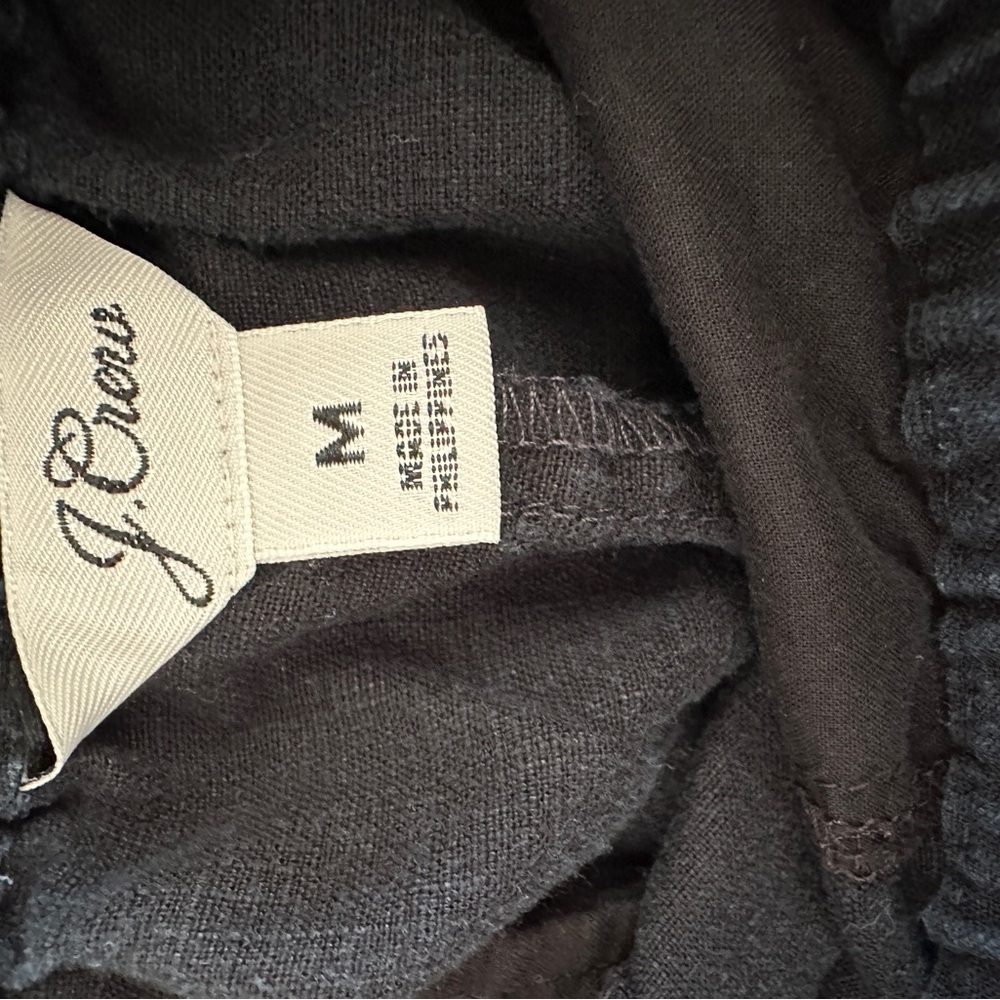 J. Crew Women's Black Linen Blend Shorts - Picture 3 of 4